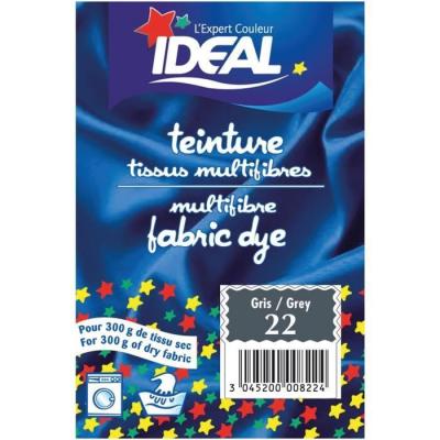 IDEAL  teinture tissus multifibres fabric dye SAC/15G GRIS 22
