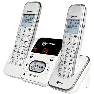 GEEMARC T&eacute;l&eacute;phone Amplidect 295 Duo (avec combin&eacute; additionnel Amplidect) 