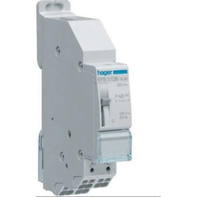 HAGER T&eacute;l&eacute;rupteur 1F 230V Sans Vis avec passage de barre HAZGER EPS510B