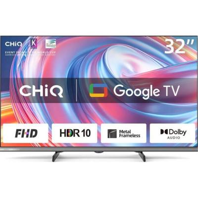 CHIQ T&eacute;l&eacute;vision LED 32 -  - L32FM9V - FHD - Google TV - Noir