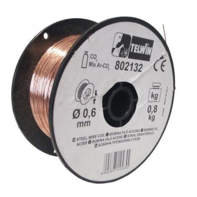 TELWIN  Bobine Fil Acier D. 0,6 mm 0,8 Kg pour Soudage
