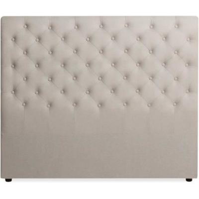 INTENSE DECO  T&ecirc;te de lit capitonn&eacute;e Constance 140cm Tissu Beige