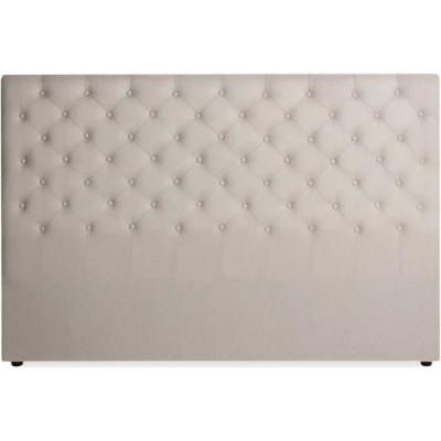 INTENSE DECO  T&ecirc;te de lit capitonn&eacute;e Constance 180cm Tissu Beige