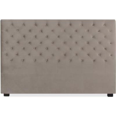 INTENSE DECO  T&ecirc;te de lit capitonn&eacute;e Constance 180cm Velours Taupe