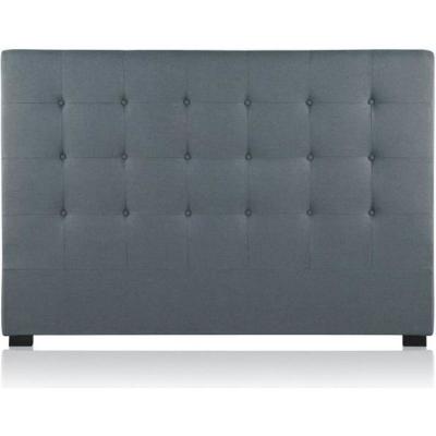 INTENSE DECO  T&ecirc;te de lit capitonn&eacute;e Premium Tissu 160cm Gris