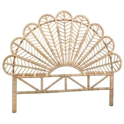  Aubry Gaspard - T&ecirc;te de lit en rotin naturel Sola Sommier 140 cm