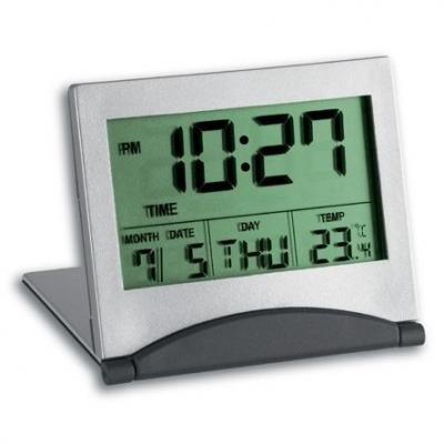 TFA  Dostmann 981.054 Alarm Clock Argent&eacute;
