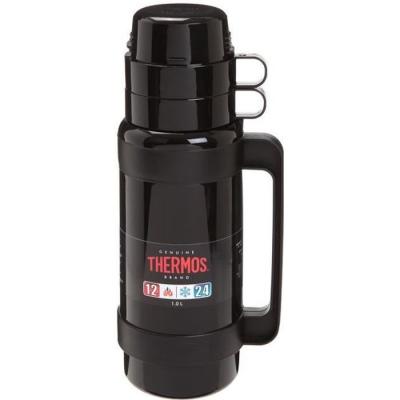THERMOS  050300 Bouteille isotherme  ""Mondial""-Noir-1L