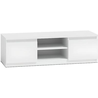 HUCOCO  - Meuble tv moderne pour salon 120 cm - Blanc