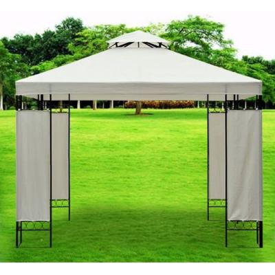 HOMCOM Toile de toit de rechange pour pavillon tonnelle tente 3x3m cr&egrave;me