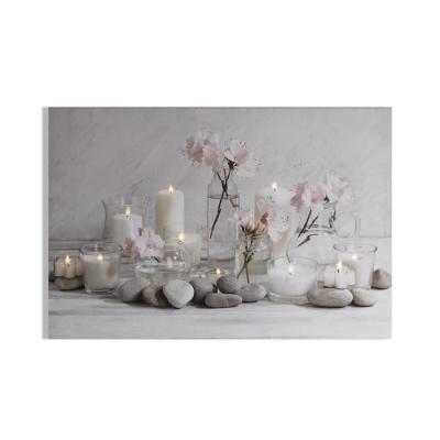 GRAHAM & BROWN Toile lumineuse led serenity blanc gris 90 x 60cm GRA5011583372342
