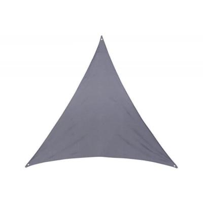 NEKA Toile solaire triangle ""Anori"" - 400 x 400 x 400 cm - Polyester - Gris