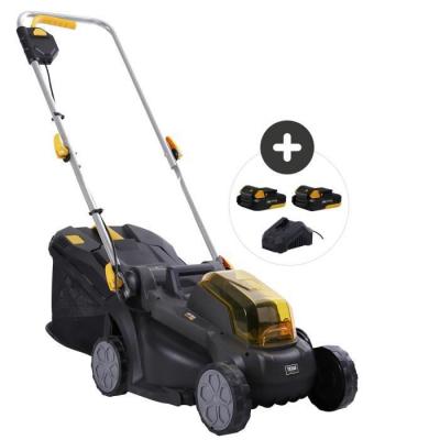 TEXAS Tondeuse gazon 2 batteries 20V 2Ah lame 33cm bac 35l  LMX2033