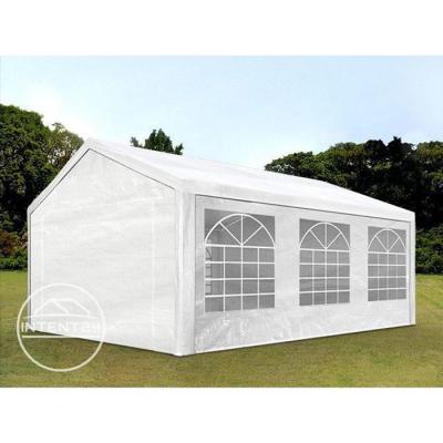TOOLPORT  tente de r&eacute;ception 4x6 m tonnelle barnum PE env. 180g/m&sup2; blanc imperm&eacute;able 4x6m