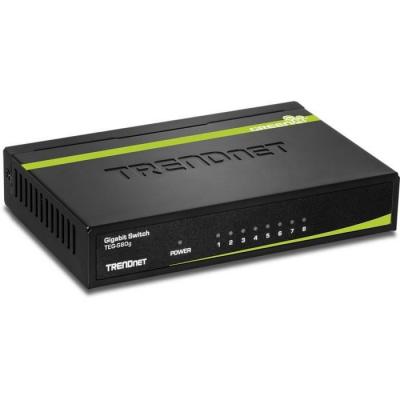 TRENDNET  TEG S80G - Commutateur - 8 x 10/100/1000 - de bureau - Conformit&eacute; TAA