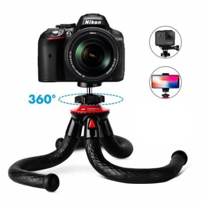 FOTOPRO  UFO 2 tr&eacute;pied pour t&eacute;l&eacute;phone et Gopro rouge et noir