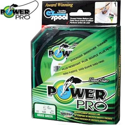  Tresse Power Pro Verte - Bobine 135m : diam&egrave;tre nylon - 15/100