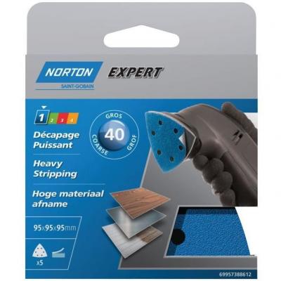NORTON Abrasifs perfor&eacute;s auto-agrippants  95MM grain 40 69957388612