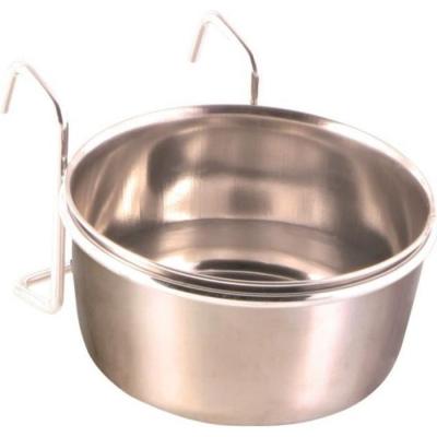 TRIXIE  Ecuelle INOX Support - 300ml - &Oslash;9cm Perroquet Perruche