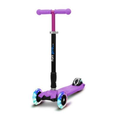 FUN PRO Trottinette - TWO - pour enfants &agrave; partir de 5 ans - roues avec LED - pliable - Violet