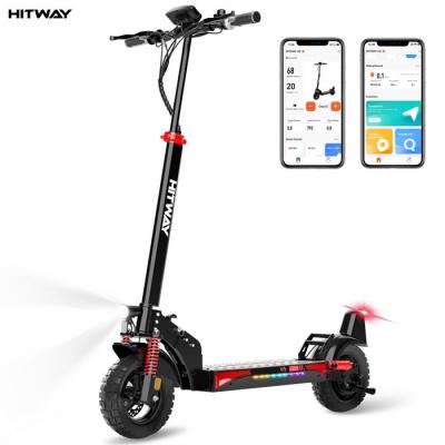  Trottinette Electrique Pliable - - Pneus Solides 10 - 500W - APP - Batterie 48V 15.6Ah - Scooter Noir&Rouge