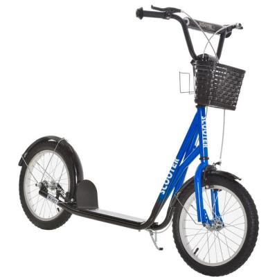 HOMCOM Trottinette patinette enfant grandes roues ch&acirc;ssis m&eacute;tal freins