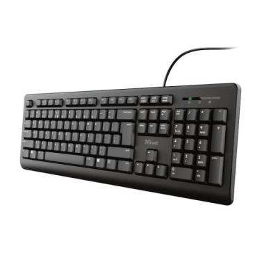 TRUST Clavier PC  Primo - Noir/Membrane/Filaire