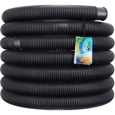 MONZANA Tuyau de piscine flexible Noir &Oslash;38mm x 14m