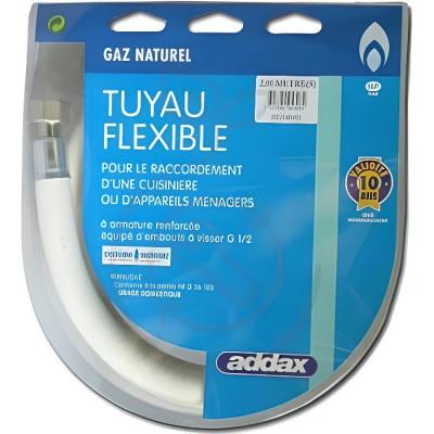 HOME EQUIPEMENT Tuyau gaz naturel 2m validit&eacute; 10 ans pour cuisiniere et plaque de cuisson 90116 pour cuisini&egrave;re