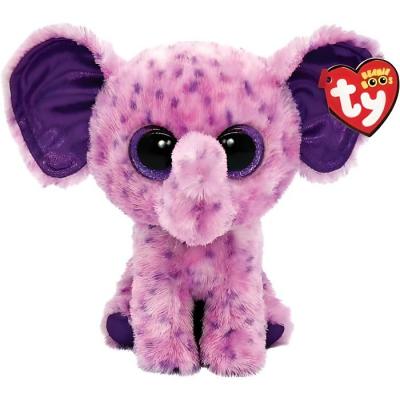 TY Peluche  Beanie Boo's Small Eva L'El&eacute;phant Violet