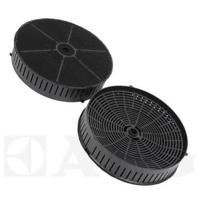 AEG Lot de 2 filtres &agrave; charbon type 57 dim.18 x 3,8 cm pour hotte elica