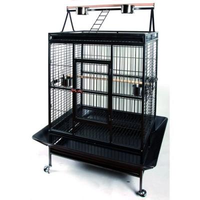 TYROL  Bigperroq Cage pour Oiseaux Argent 102x79x171 cm