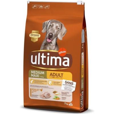 ULTIMA Croquettes Pour Chien Medium Maxi Au Poulet  - Le Sac De 7kg