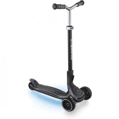 GLOBBER  Trottinette enfant 3 roues &eacute;volutive Ultimum Lights, module lumineux gris