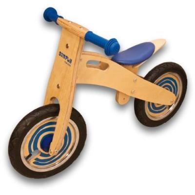 SIMPLY FOR KIDS  - V&eacute;lo en bois bleu