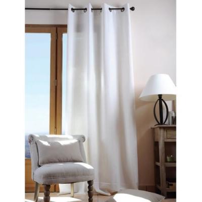 Lovely Casa R61490007 Duo Rideau Occultant Uni Coton Ecru 240 x 135 cm