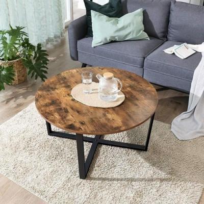 Habitat et Jardin Table Basse 88x47 cm - Marron rustique