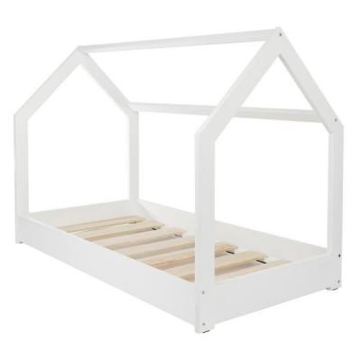 VELINDA  - 275021 - Lit maison cabane 190x90cm blanc