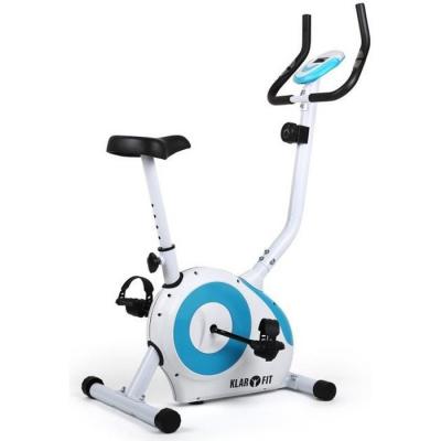 KLAR FIT Mobi fx 250 v&eacute;lo d'appartement ergom&egrave;tre pouls 100kg max. -bleu & blanc