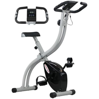 SPORTNOW V&eacute;lo d'appartement pliant, v&eacute;lo de fitness, v&eacute;lo d'int&eacute;rieur 8 niveaux de r&eacute;sistance magn&eacute;tique, selle r&eacute;glable, poign&eacute;es,