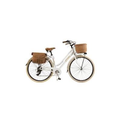 Vélo De Ville Vintage Rochet - Cadre Acier Vert - 28 Pouces - 3 Vitesses - Femme