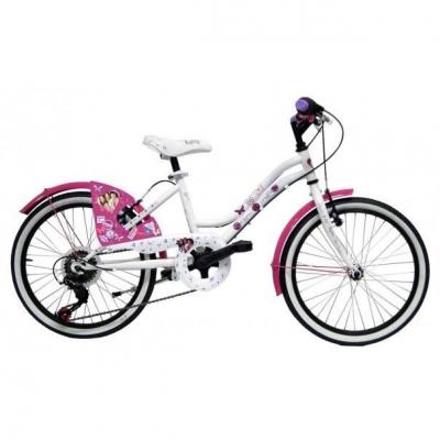  V&eacute;lo enfant - Mod&egrave;le 20'' pour fille de taille 120 &agrave; 140 cm - 6 Vitesses - Freins V-Brake + &eacute;quipement City 