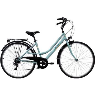 NON RENSEIGNE V&eacute;lo VTC 28 Femme - 6 Vitesses - D&eacute;railleur SHIMANO TY21+ Potence r&eacute;glable & Equipement complet City