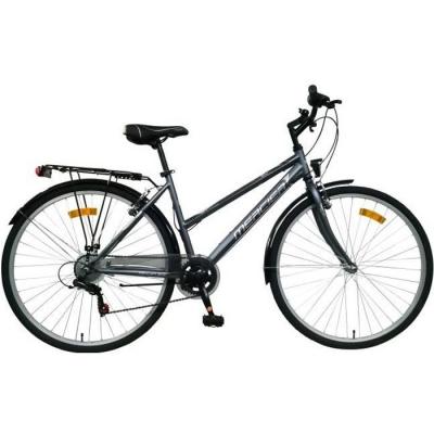 MERCIER V&eacute;lo VTC 28''  - 6 vitesses - cadre acier - gris - femme