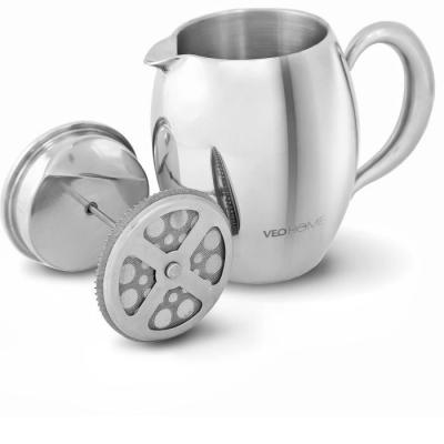 VeoHome Cafeti&egrave;re et Th&eacute;i&egrave;re &agrave; Piston incassable &agrave; double paroi