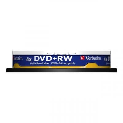 VERBATIM  - 10 x DVD+RW - 4.7 Go (120 minutes) 4x - argent mat - spindle