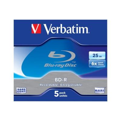 Verbatim - 5 x BD-R - 25 Go 6x - bo&icirc;tier CD 