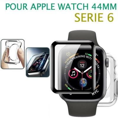  Coque protection &eacute;cran totale en silicone pour Apple Watch s&eacute;rie 6 40MM 