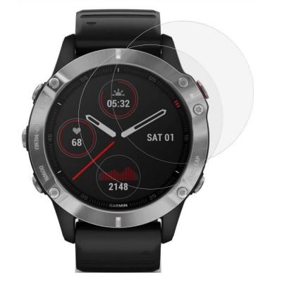 PHONILLICO Verre Tremp&eacute; pour Garmin Fenix 6 / 6 Pro / 6 Pro Solar / 6 Pro Sapphire [Lot de 2] Protection Ecran Montre Anti Rayure &reg; 