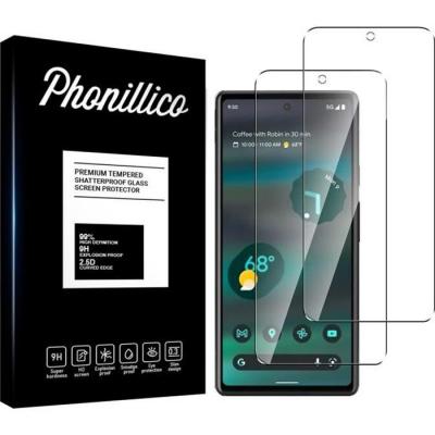 PHONILLICO Verre Tremp&eacute; pour Google Pixel 6a [Pack 2] Film Vitre Protection Ecran